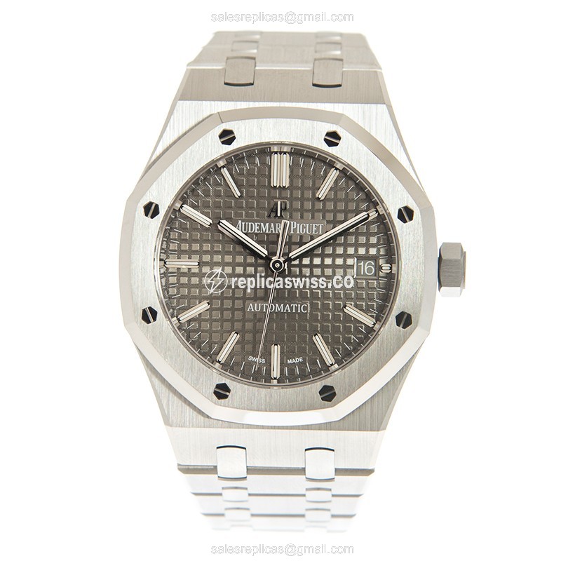 Audemars Piguet 15450ST.OO.1256ST.02 - Automatic - Steel - Gray Dial - Silver Steel Clasp - View 2