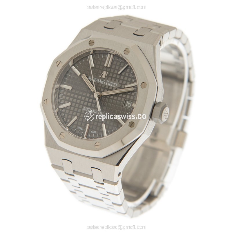 Audemars Piguet 15450ST.OO.1256ST.02 - Automatic - Steel - Gray Dial - Silver Steel Clasp - View 3