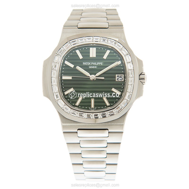 Patek Philippe 5711/1300A-001 NAUTILUS Automatic Stainless Steel & Diamonds - View 2