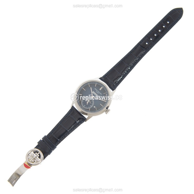 Patek Philippe 5236P-001 Grand Complications - Auto - Blue Dial - Platinum Case - Alligator Blue Strap - View 2