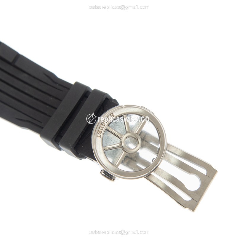 Breguet Marine Replica - Automatic - Titanium Case - Gray Dial - Black Rubber Strap - View 4