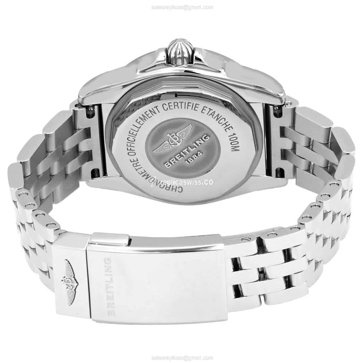 Breitling W71330121A2A1 Replica - Quartz - Steel - White Dial - Silver Steel Clasp - View 3