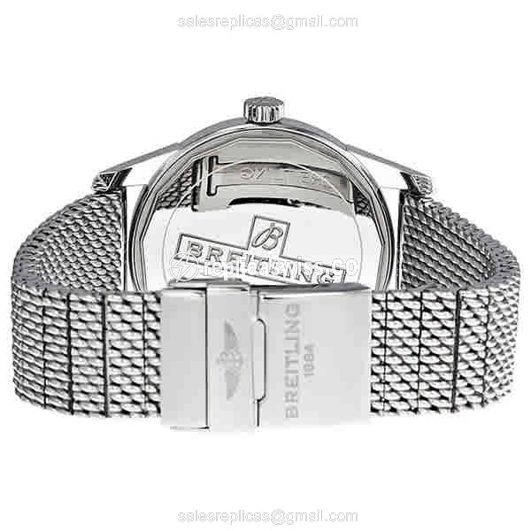 Breitling A1036012-BA91-154A Transocean Chrono - Auto - Black Dial - Steel Case & Band - View 3