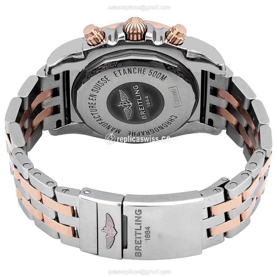 Breitling Chronomat B01 Replica - Rose Gold - Black Dial - View 3