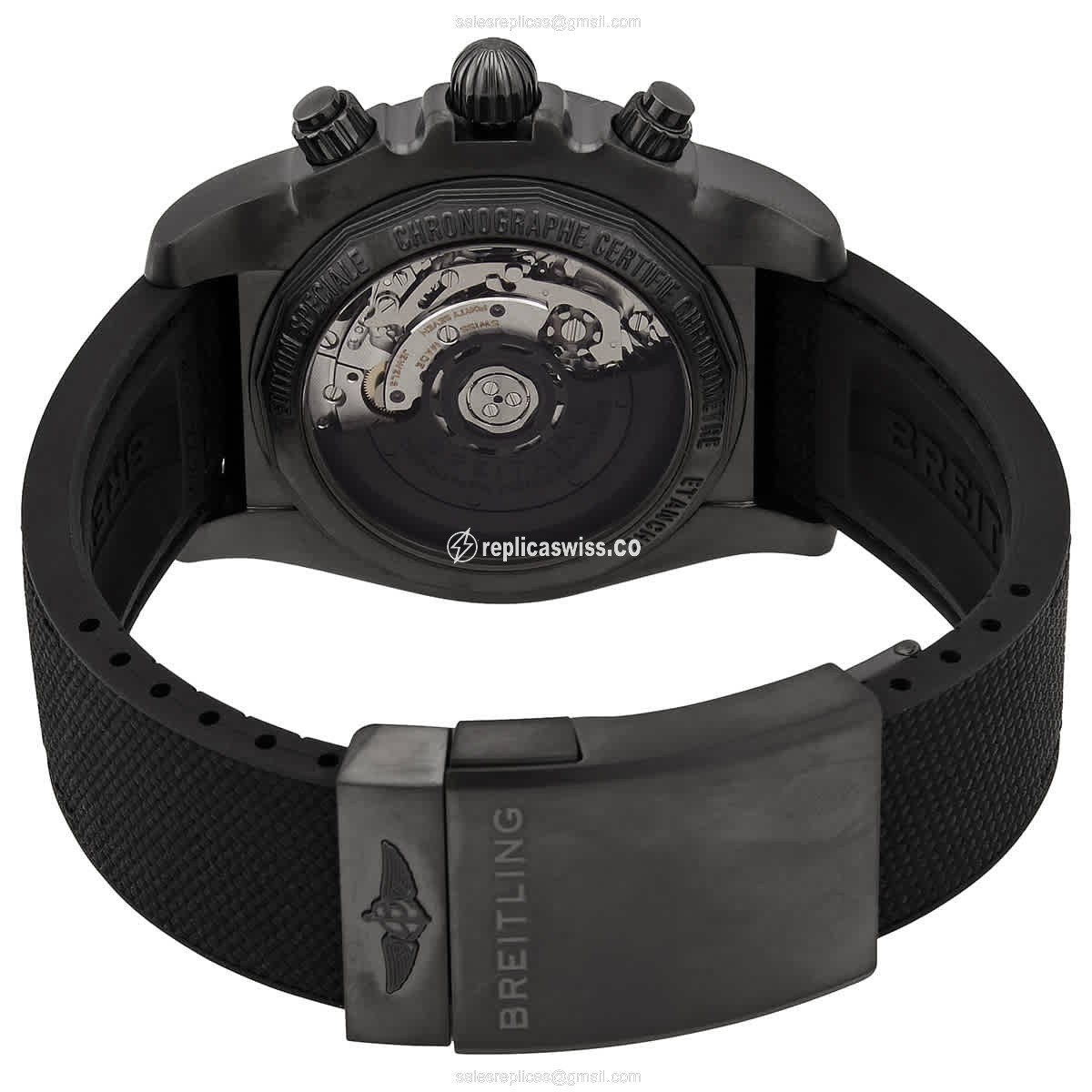 Breitling Chronomat B01 Replica Watch - Steel - Black Dial - View 3