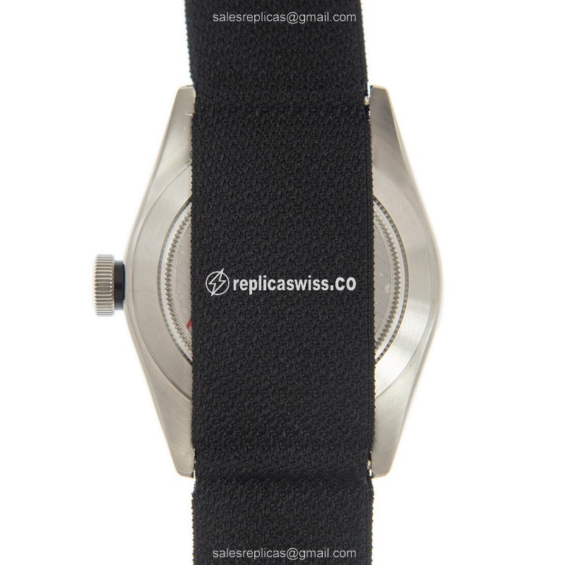 Tudor Black Bay 41 Replica - Automatic - Steel Case - Black Dial - Canvas Strap - View 3