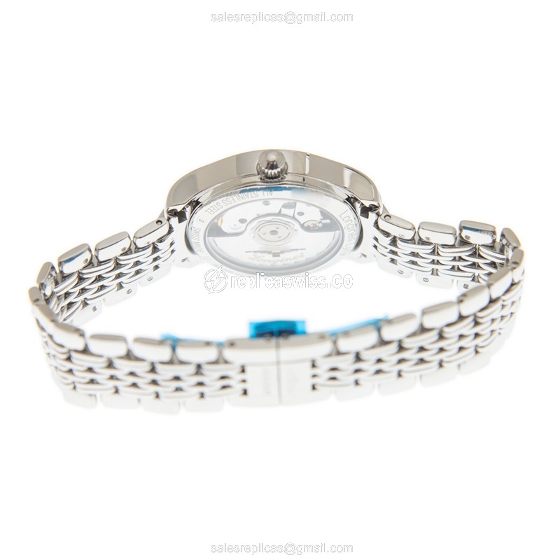 Longines Lyre Replica - Automatic - Stainless Steel - White Dial - Silver Clasp - View 4