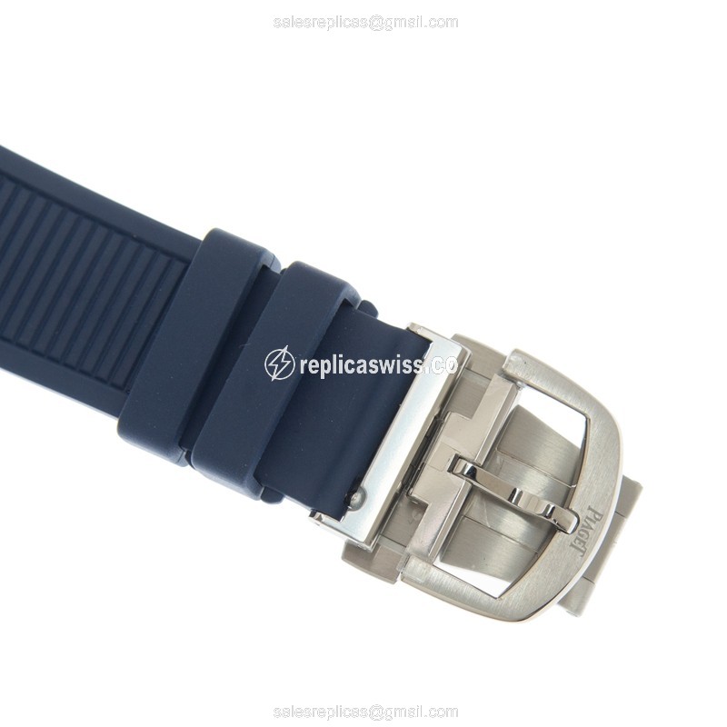 Piaget Polo Automatic - Silver Dial - Green Rubber Strap - Buckle Clasp - View 4