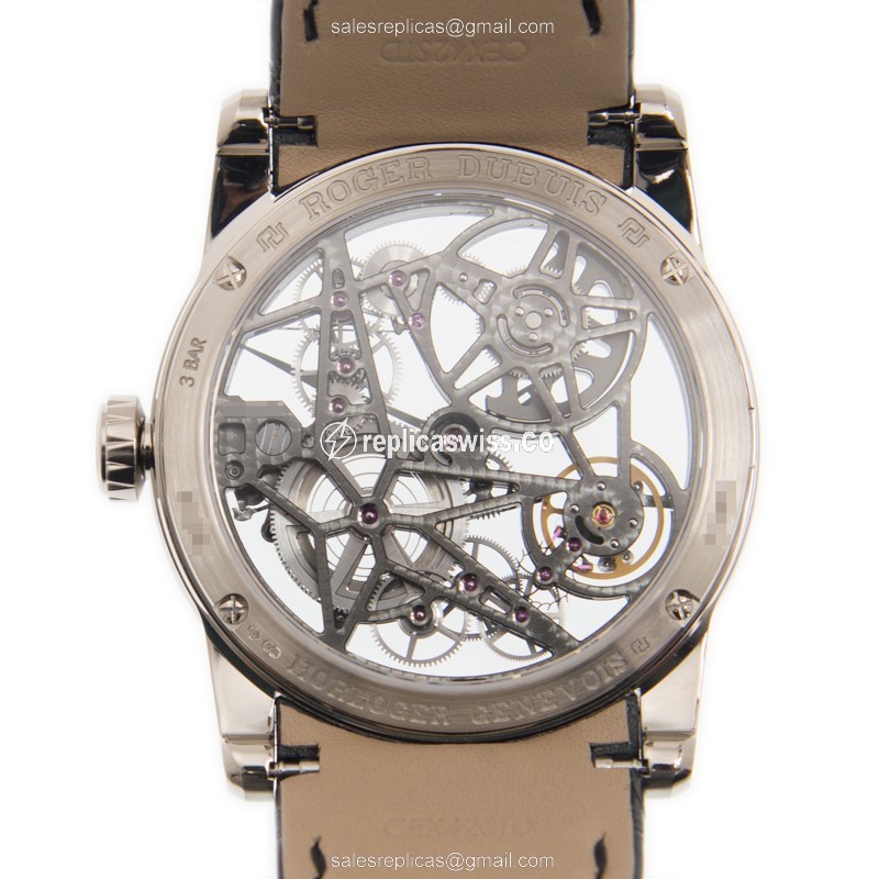Roger Dubuis RDDBEX0507 EXCALIBUR - Automatic - Steel Case - Skull Dial - Black Alligator Strap - View 3