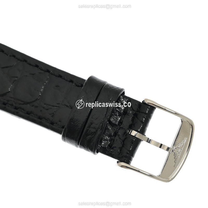 Longines Presence Replica - Automatic - Steel Case - White Dial, Leather Strap - View 4