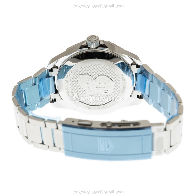 Tag Heuer Aquaracer Replica - Automatic - Steel - Black Dial - Silver Strap - View 4