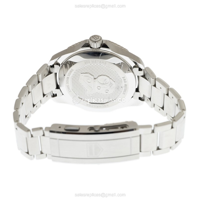 Tag Heuer Aquaracer Replica - Automatic - Stainless Steel - Gray Dial - Silver Strap - View 4