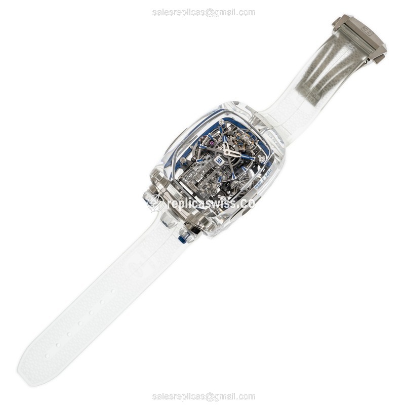 Jacob & Co. BU210.80AA.AB.BBRUA - Manual - Sapphire Crystal - Transparent Dial - Rubber Strap - View 2