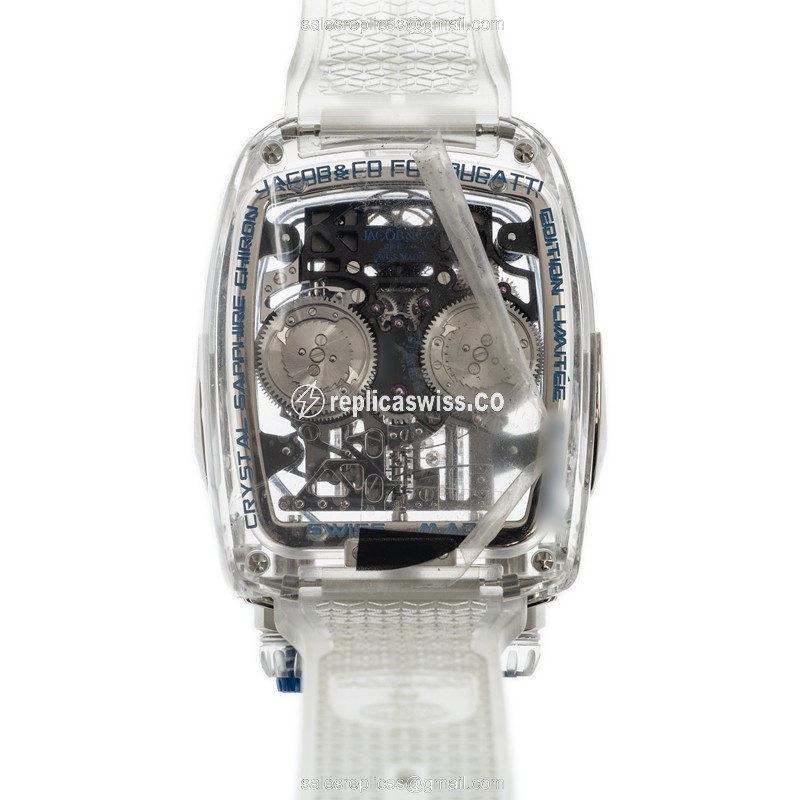 Jacob & Co. BU210.80AA.AB.BBRUA - Manual - Sapphire Crystal - Transparent Dial - Rubber Strap - View 3