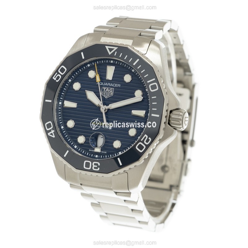Tag Heuer Aquaracer Replica - Automatic - Steel - Blue Dial - View 3
