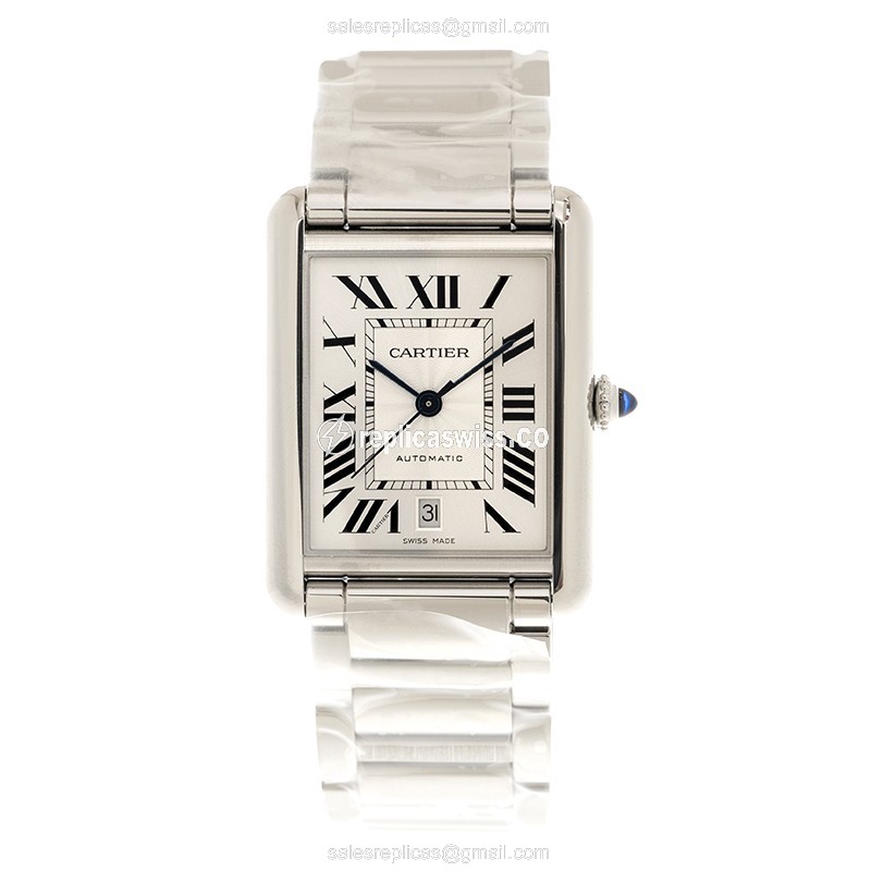 Cartier WSTA0053 Replica - Automatic - Stainless Steel - Silver Dial - Steel Strap - View 2