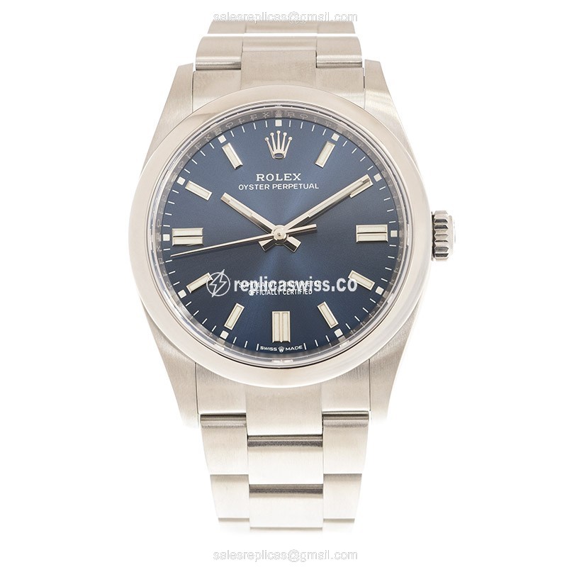 Rolex 126000-0003 Replica | Automatic - Blue Dial, Silver Steel Strap - View 2