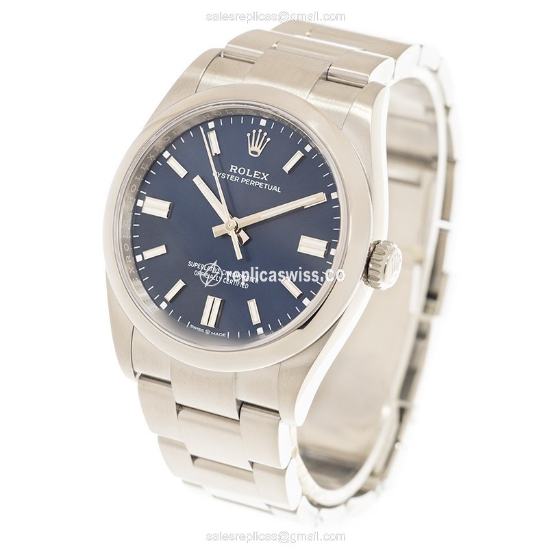 Rolex 126000-0003 Replica | Automatic - Blue Dial, Silver Steel Strap - View 3