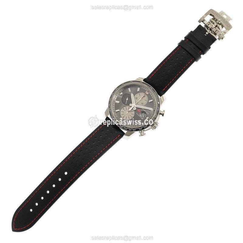 Chopard Mille Miglia GT XL - Auto - Steel Case - Gray Dial - Black Cowhide - Buckle Clasp - View 2