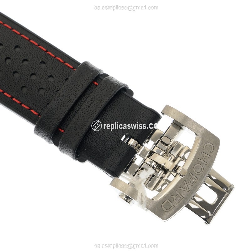 Chopard Mille Miglia GT XL - Auto - Steel Case - Gray Dial - Black Cowhide - Buckle Clasp - View 4