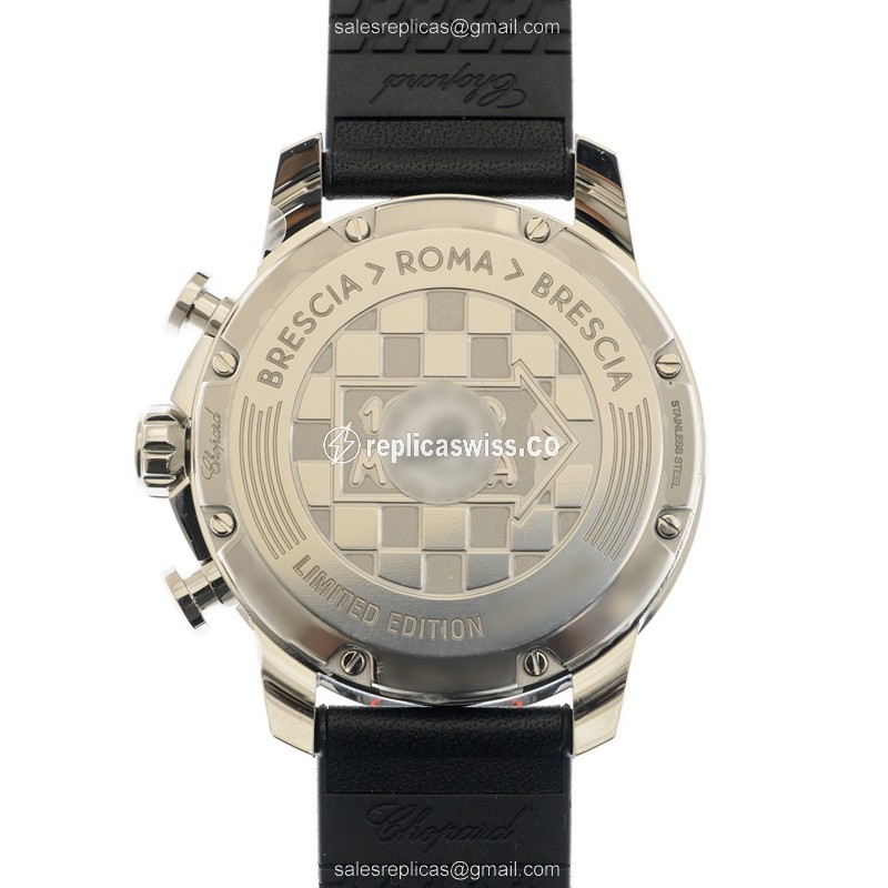Chopard Mille Miglia GT XL - Auto - Steel Case - Gray Dial - Black Cowhide - Buckle Clasp - View 3