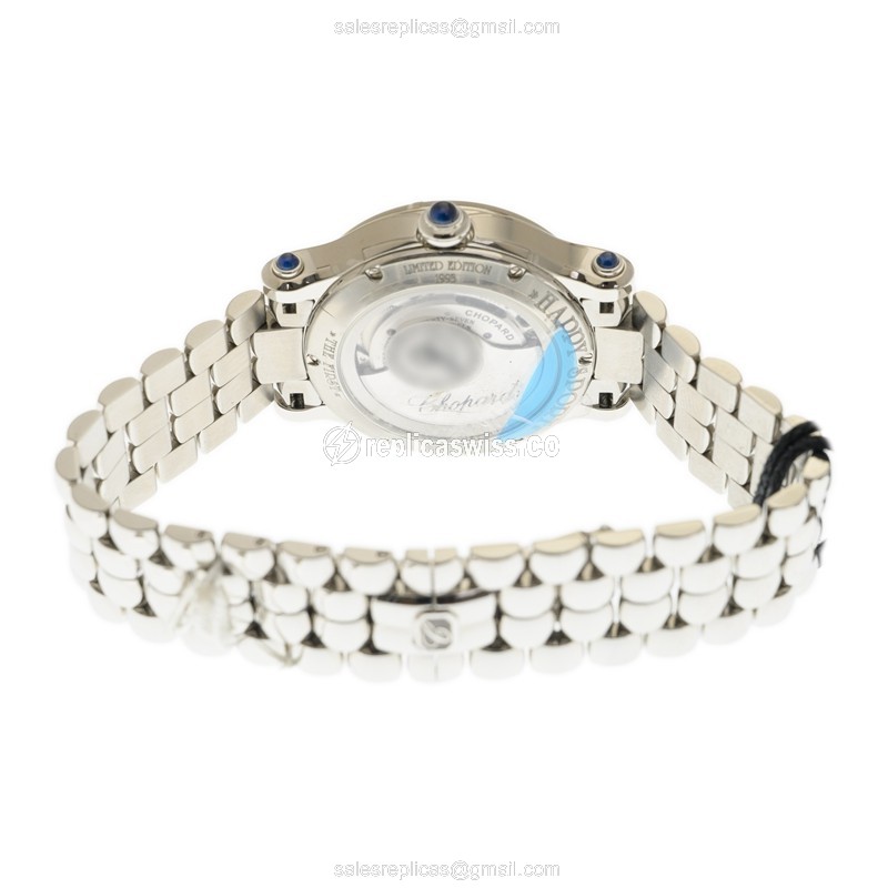 Chopard Happy Sport Replica - Automatic - Steel Case - Silver Dial - Silver Strap - View 4