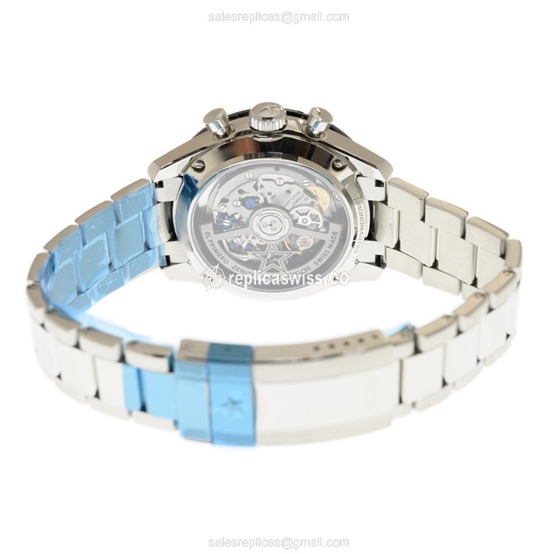 Zenith Chronomaster Replica - Automatic - Ceramic/Steel - Black Dial - Silver Clasp - View 4