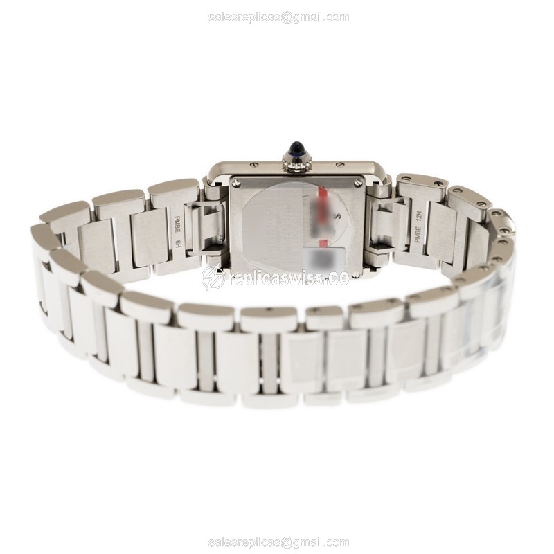 Cartier TANK Quartz Silver - Steel Case & Band - Clasp - View 4