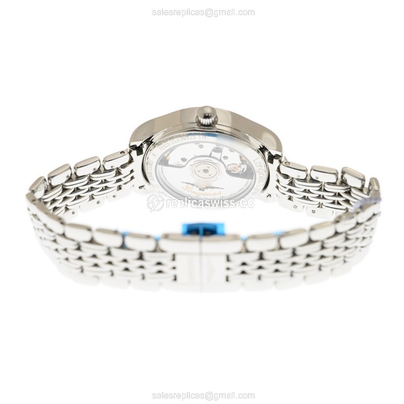 Longines Lyre Replica - Automatic - Stainless Steel - White Dial, Silver Clasp - View 4