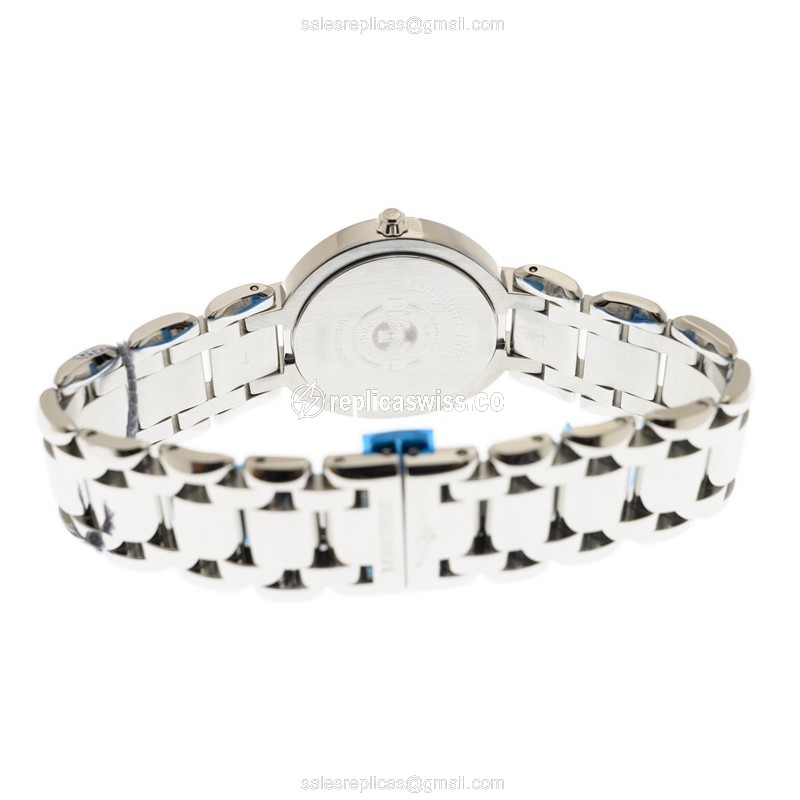 Longines PRIMA LUNA Quartz Replica - Stainless Steel - Blue Dial | Steel Strap - View 4