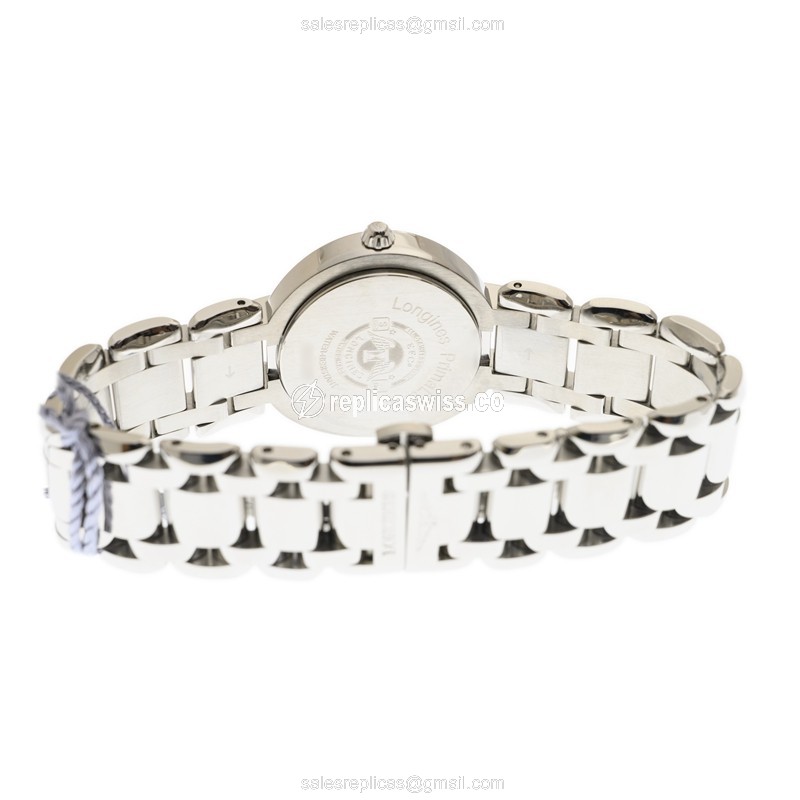 Longines PRIMA LUNA Replica - Automatic - Steel Case - Blue Dial - Silver Clasp & Steel Strap - View 4