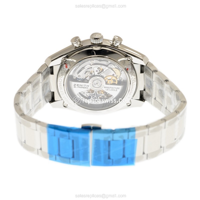Zenith CHRONOMASTER Replica - Automatic - Steel - Blue Dial - View 4