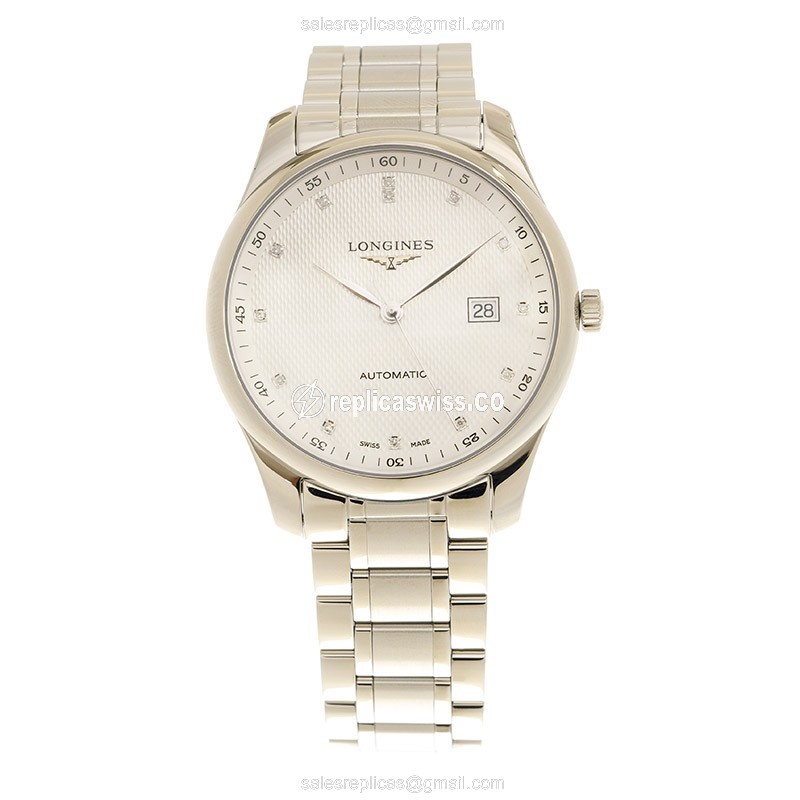 Longines L2.893.4.77.6 Replica - Automatic - Stainless Steel Case - Silver Dial - View 2