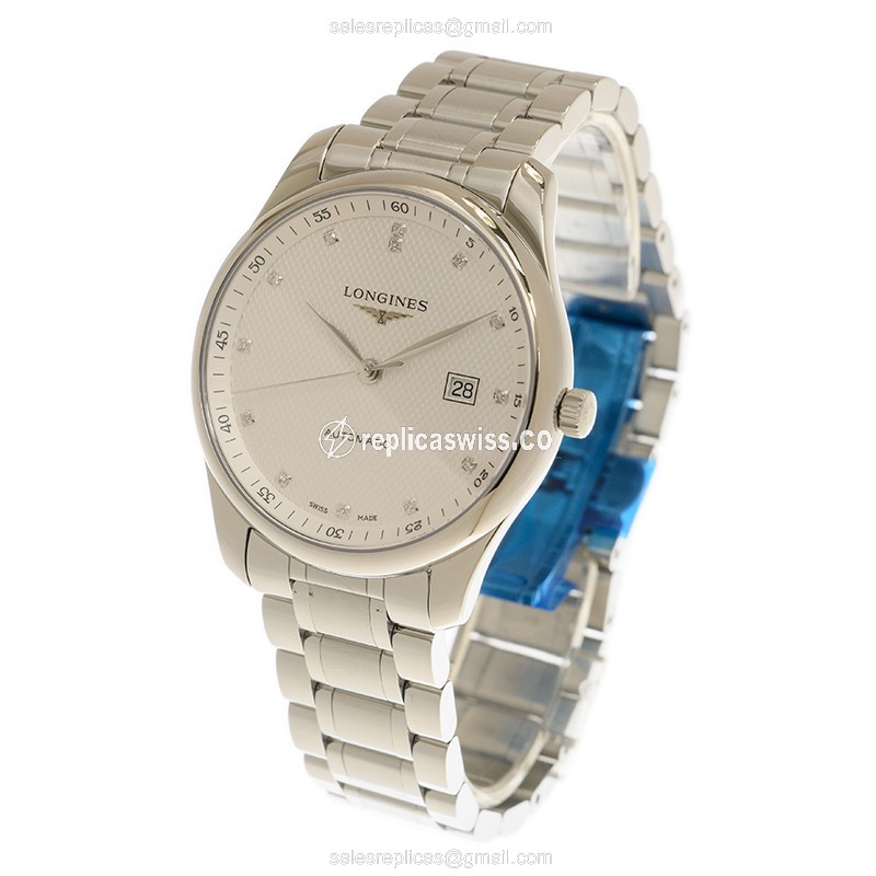 Longines L2.893.4.77.6 Replica - Automatic - Stainless Steel Case - Silver Dial - View 3