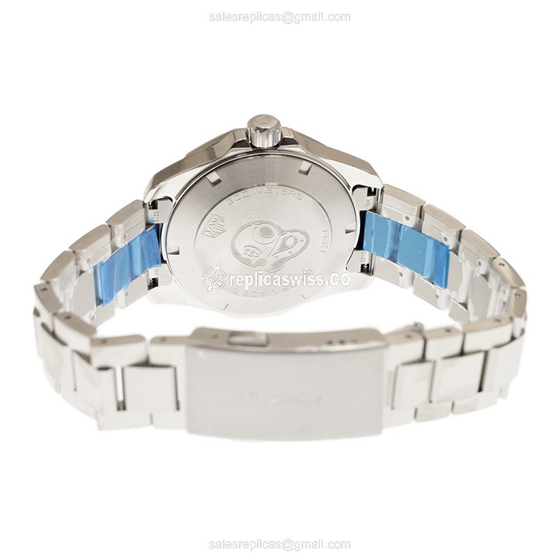 Tag Heuer AQUARACER Quartz - Blue Dial - Steel Case - Silver Steel Band - View 4