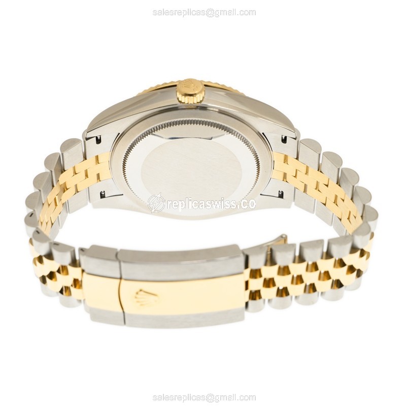 Rolex 326933-0004 Replica - Automatic - Gold & Steel Case - Gold Dial on Gold Strap - View 4