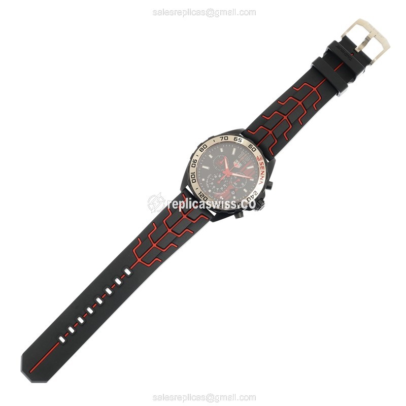 Formula 1 Tag Heuer Replica - Quartz - Steel Case - Black - Rubber Black Buckle - View 2