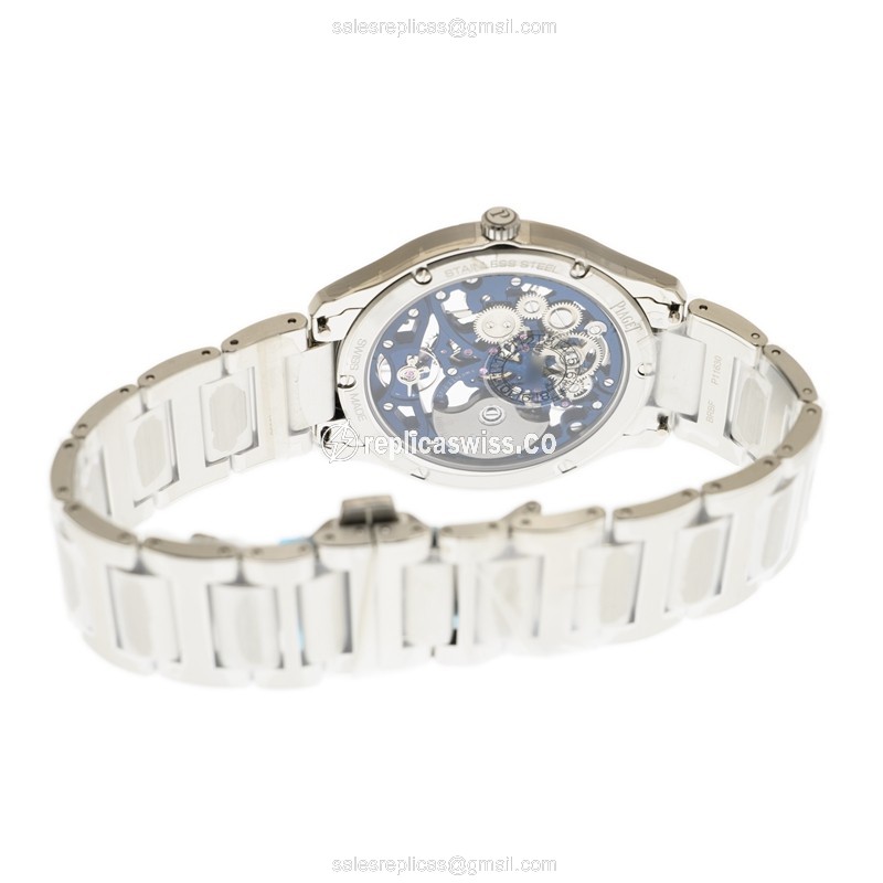 Piaget Polo Automatic - Stainless Steel Case - Transparent Dial - Silver Strap - View 4
