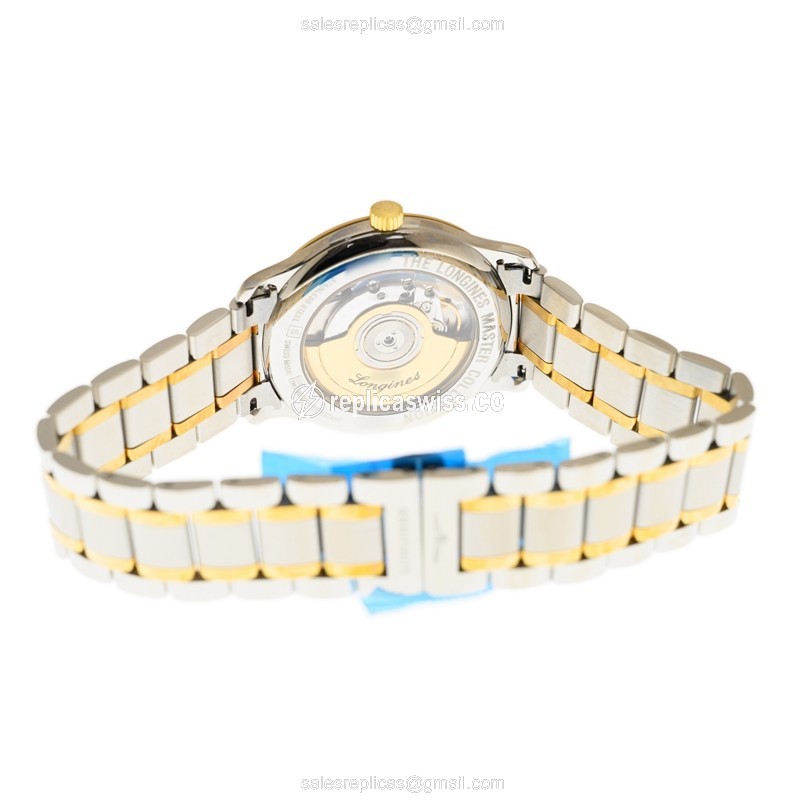 Longines L2.628.5.32.7 Replica - Automatic - Gold & Steel Case - Gold Dial - View 4