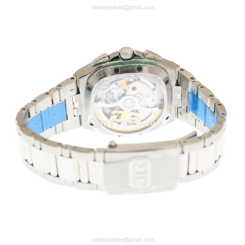 Glashutte Retro 1-37-02-03-02-70 Automatic Steel Blue Dial Silver Clasp Steel Strap - View 4