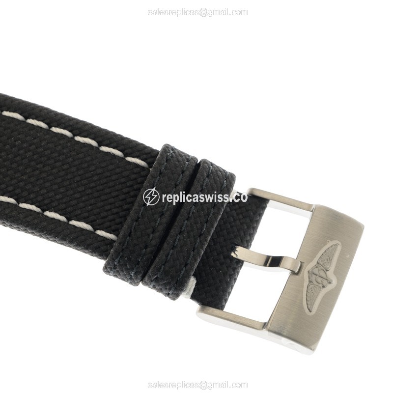 Breitling Avenger II Automatic - Yellow Dial - Steel Case - Black Canvas Strap - View 4