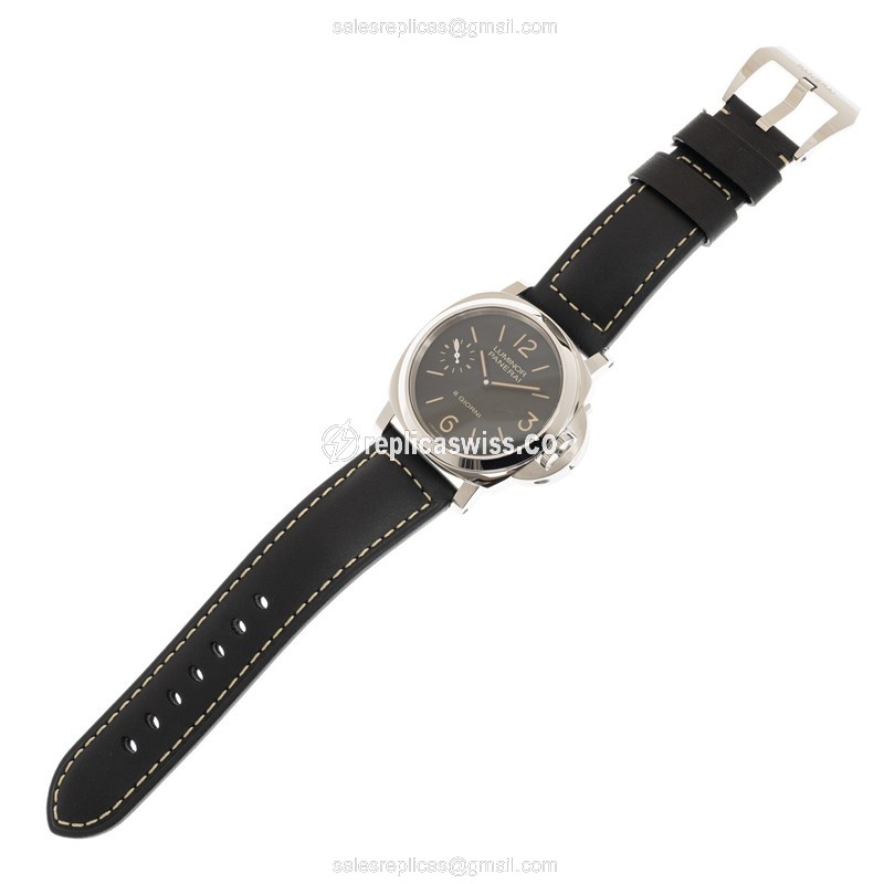 Panerai PAM00915 Replica - Automatic - Stainless Steel - Black Dial - Black Cowhide Strap - View 2