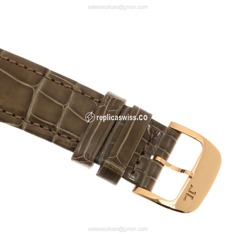 Jaeger-Lecoultre Q2572570 - Automatic - 18kt Rose Gold - Diamond Dial - Leather Brown Strap - View 4