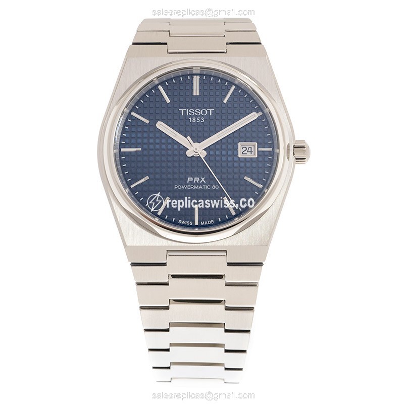 Rolex T137.407.11.04.100 PRX - Automatic - Steel Case - Blue Dial - Silver Strap - View 2