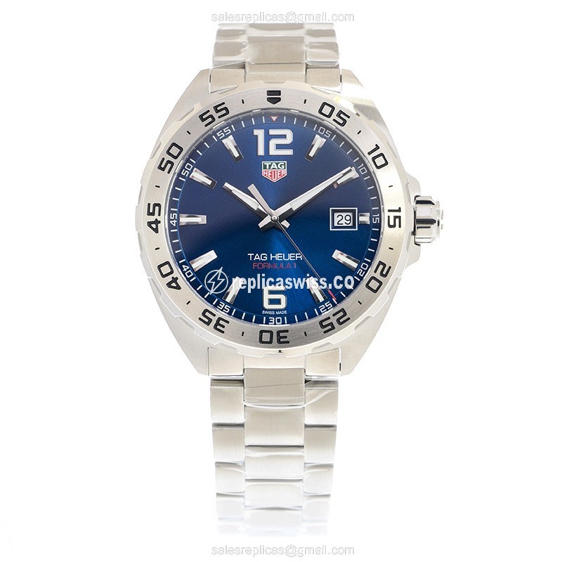 TAG HEUER CARRERA Quartz Steel - Blue Dial Silver Steel Clasp - View 2