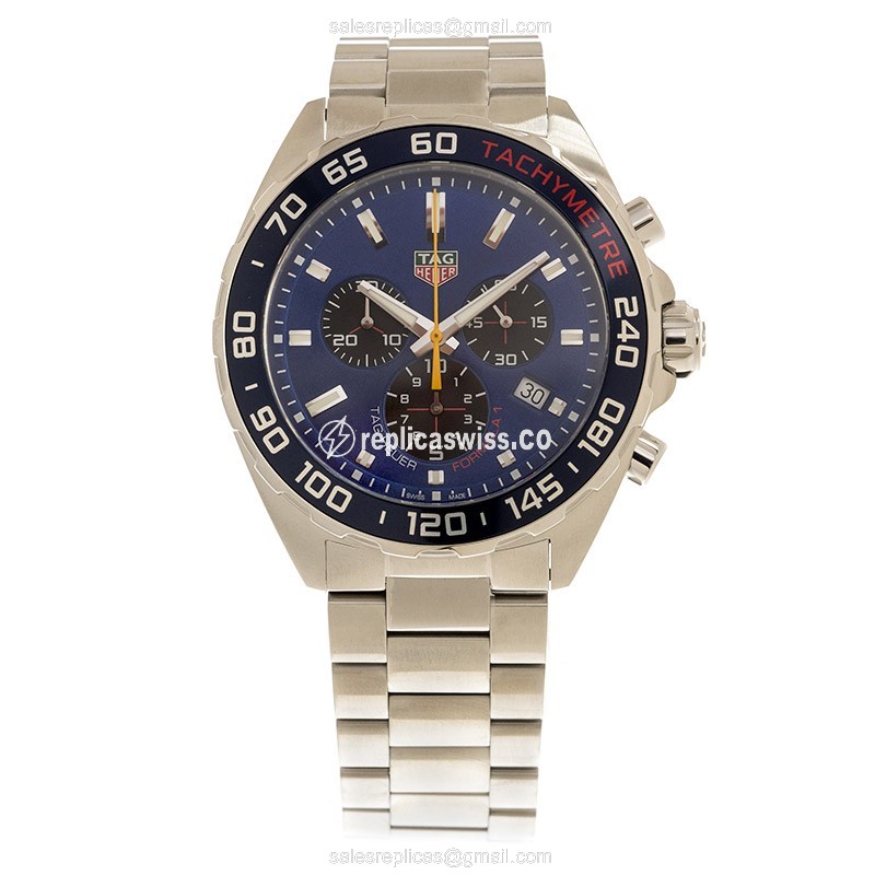 Formula 1 Tag Heuer CAZ101AK.BA0842 Replica - Quartz - Blue Dial - Steel Case & Band - View 2