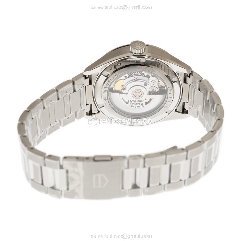 Tag Heuer Carrera Watch Replica - Automatic - Steel - Black - View 4