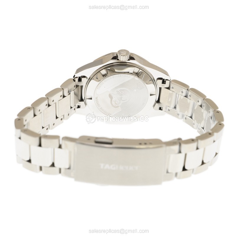 Tag Heuer AQUARACER Replica - Quartz - Steel - Blue Dial - Silver Steel Bracelet - View 4