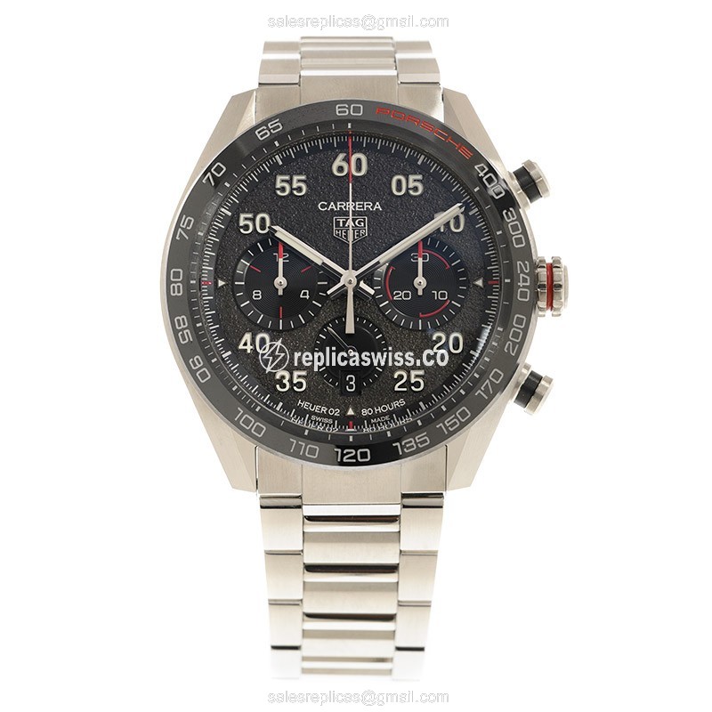 Tag Heuer Carrera Replica Watch, Automatic, Steel, Gray Dial - View 2