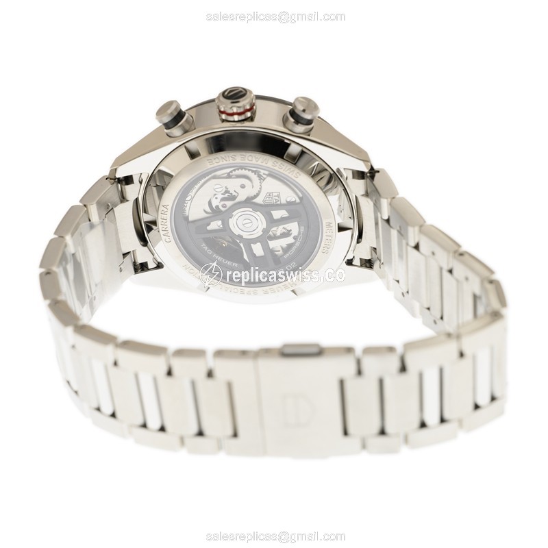 Tag Heuer Carrera Replica Watch, Automatic, Steel, Gray Dial - View 4